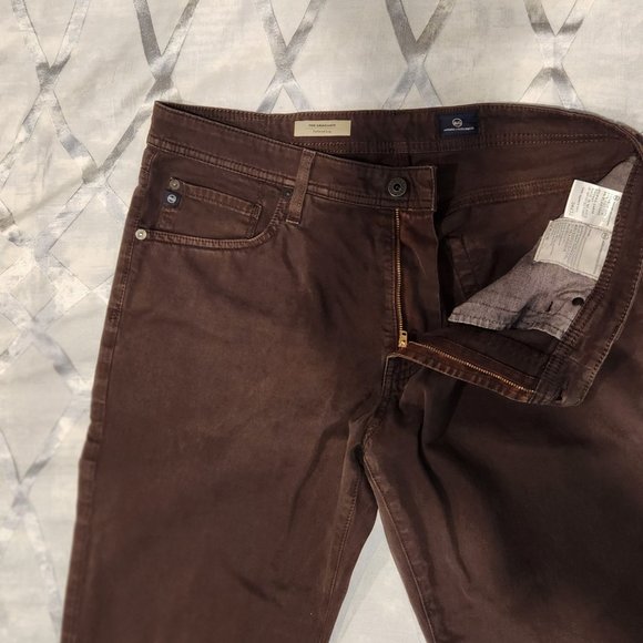 AG Adriano Goldschmied - Graduate Sueded Sateen 34x32 ($198 New) - Picture 4 of 9